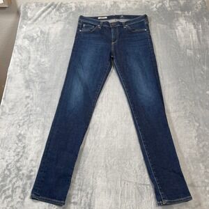AG Jeans Size 28R The Prima Mid-Rise Cigarette Dark Wash